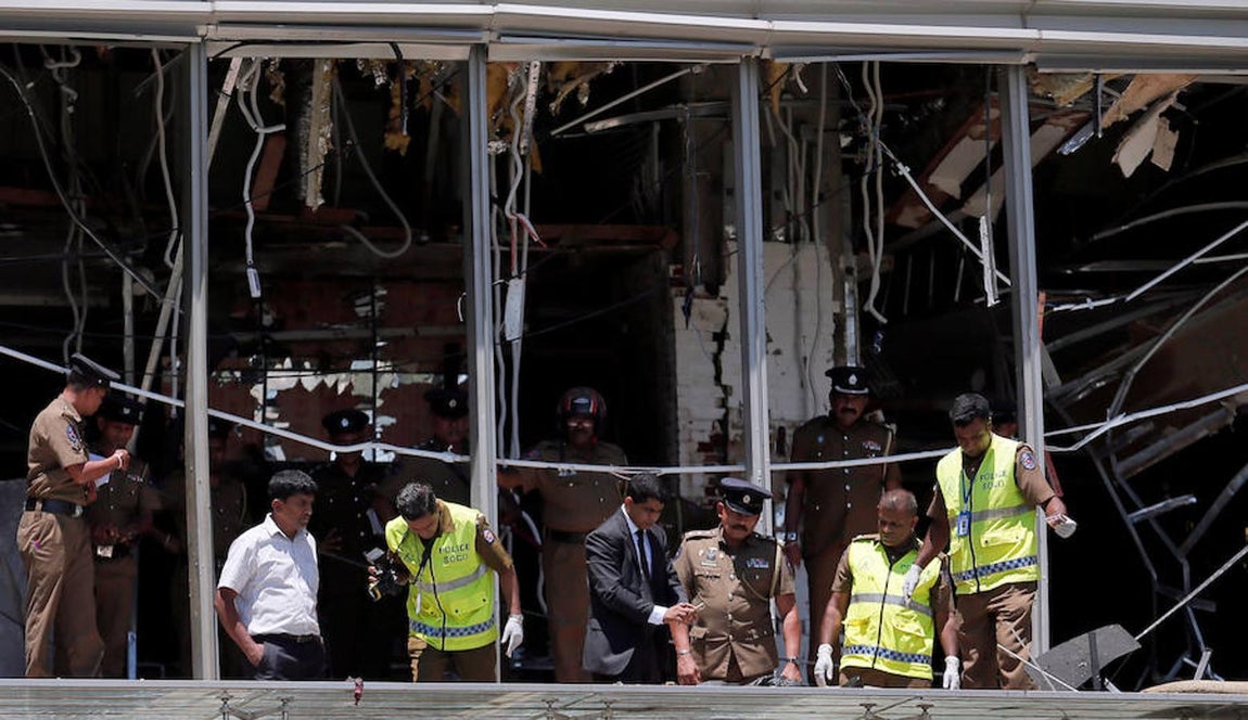 Las dramáticas imágenes que deja el atentado en Sri Lanka