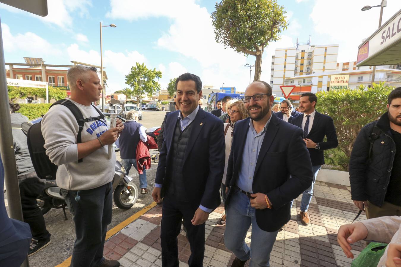 El presidente Moreno Bonilla visita El Puerto