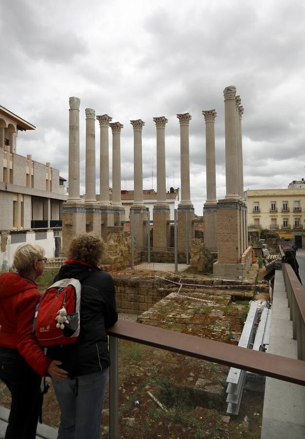 En imágenes, así está la obra del Templo Romano de Córdoba