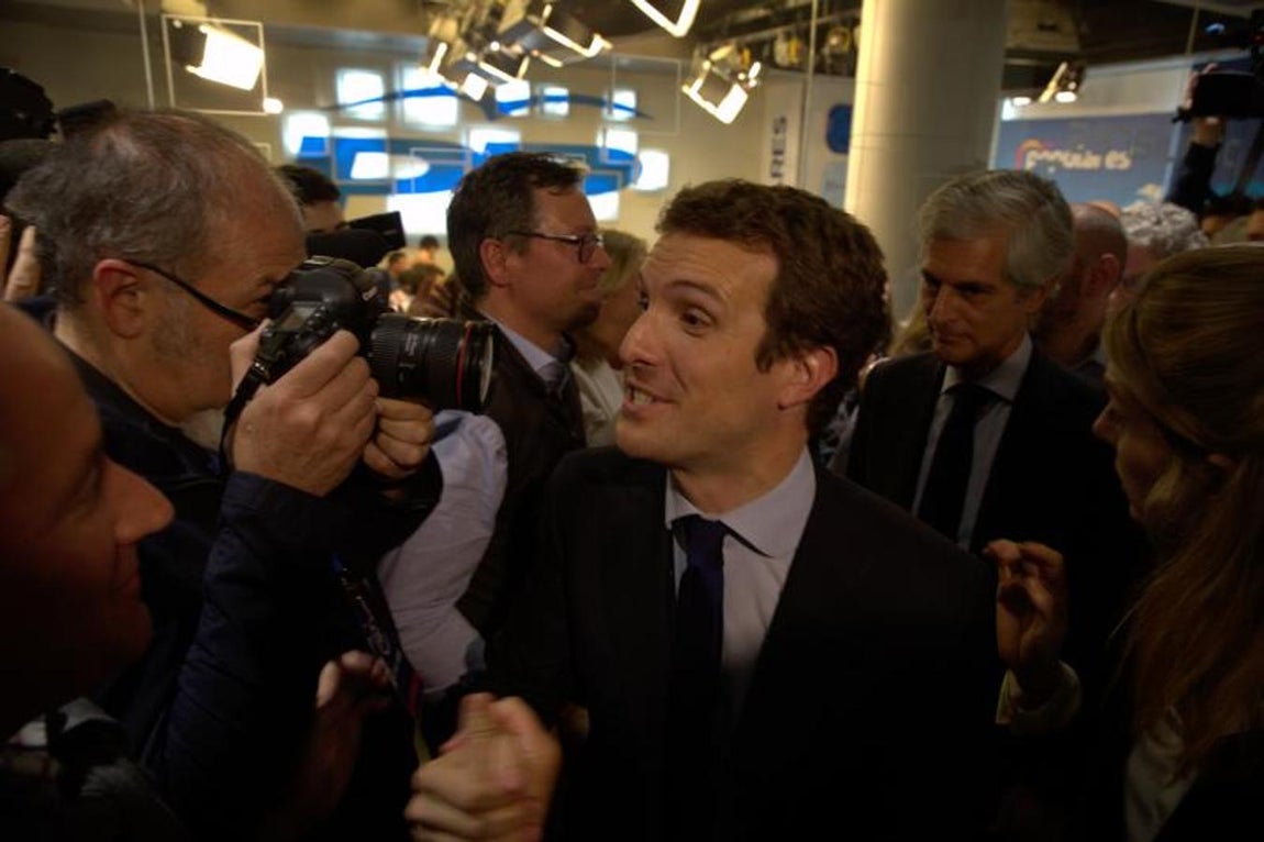 El candidato a la presidencia por el PP, Pablo Casado. 
