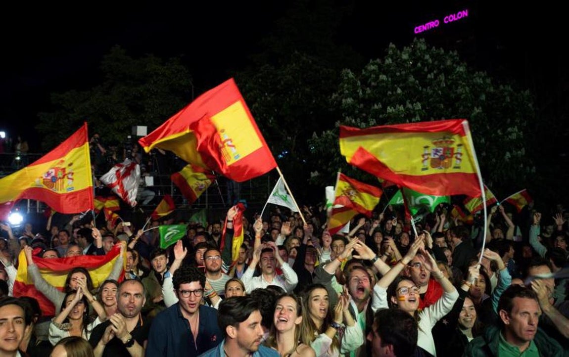 Simpatizantes de Voz en Madrid. 
