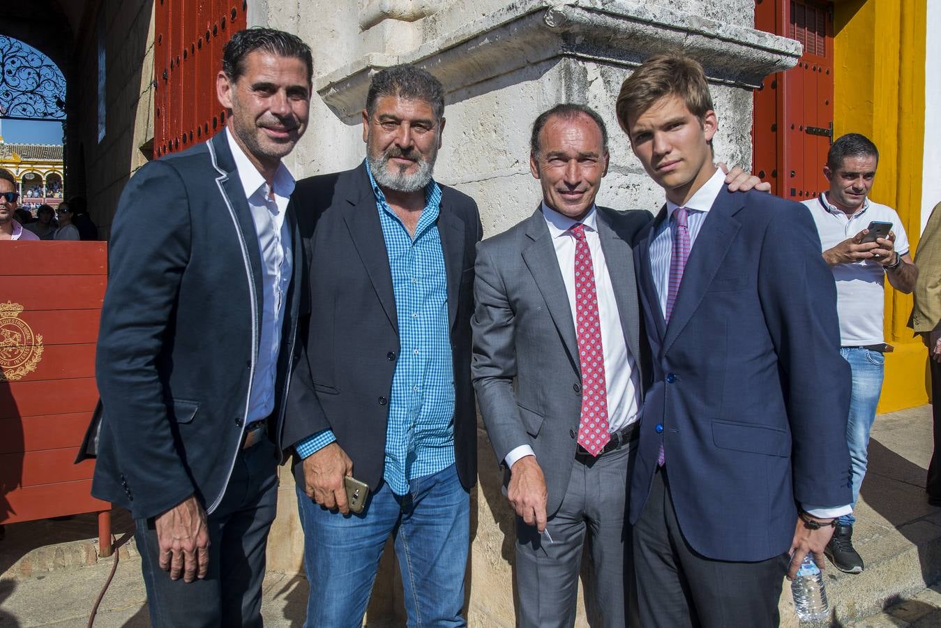 Fernando Hierro, Manolo Hierro, Pepin Liria y Juan Ruiz Rato