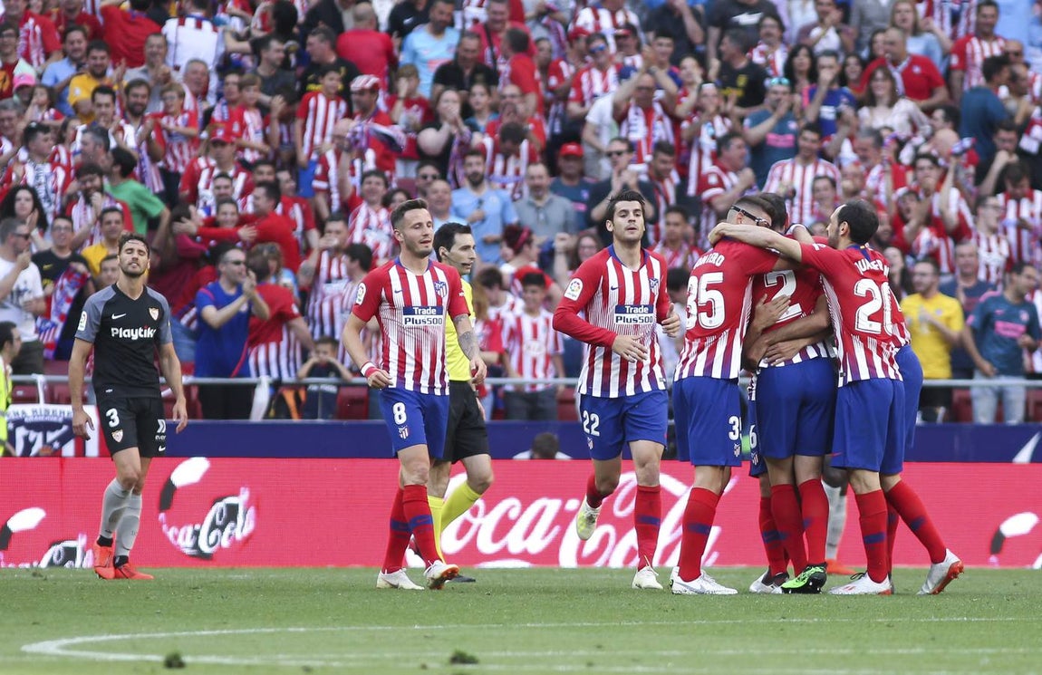 En imágenes, el empate (1-1) del Sevilla con el Atlético de Madrid