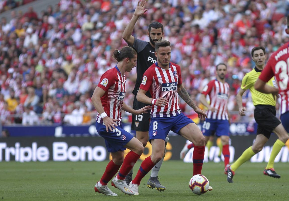 En imágenes, el empate (1-1) del Sevilla con el Atlético de Madrid
