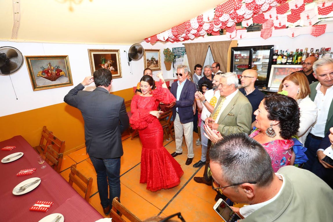 FOTOS: Inés Arrimadas, Juan Marín y Carlos Pérez en la Feria de Jerez