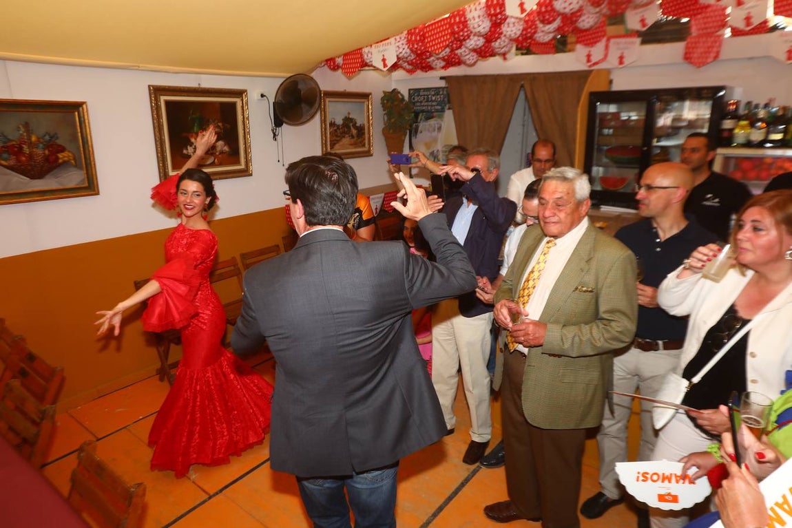 FOTOS: Inés Arrimadas, Juan Marín y Carlos Pérez en la Feria de Jerez