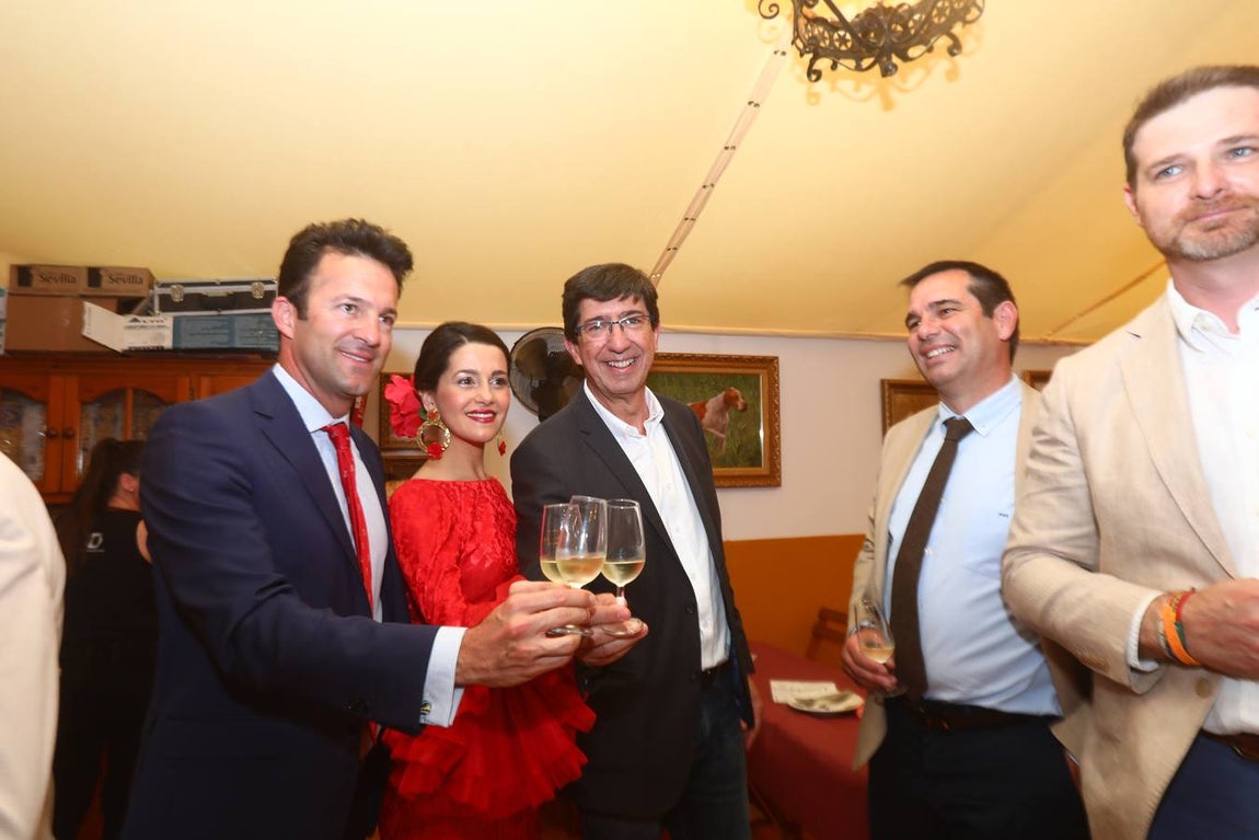 FOTOS: Inés Arrimadas, Juan Marín y Carlos Pérez en la Feria de Jerez