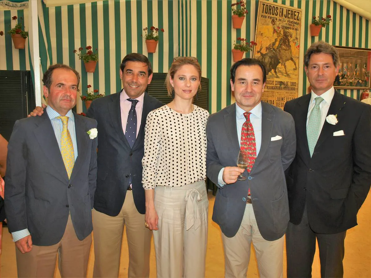Pablo Domecq, Antonio Romero-Haupold, Pilar Zumft, Fernando Caballero y Adolfo Serrano.