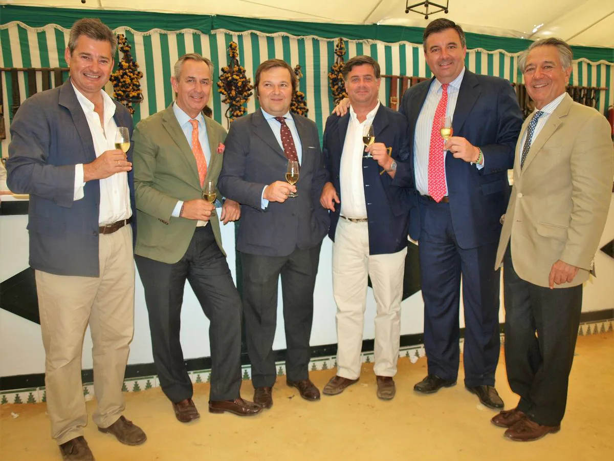 Gonzalo López de Carrizosa, Alfredo Erquicia, Fermín Anguita, Luis y Nicolás Domecq y Javier Manrique.