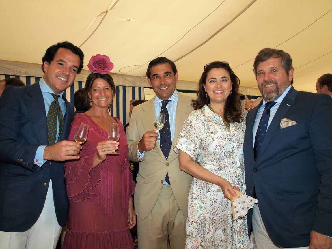 Juan Mateos, Fina Martín-Hidalgo, Atonio Romero-Haupold y los marqueses de Casinas