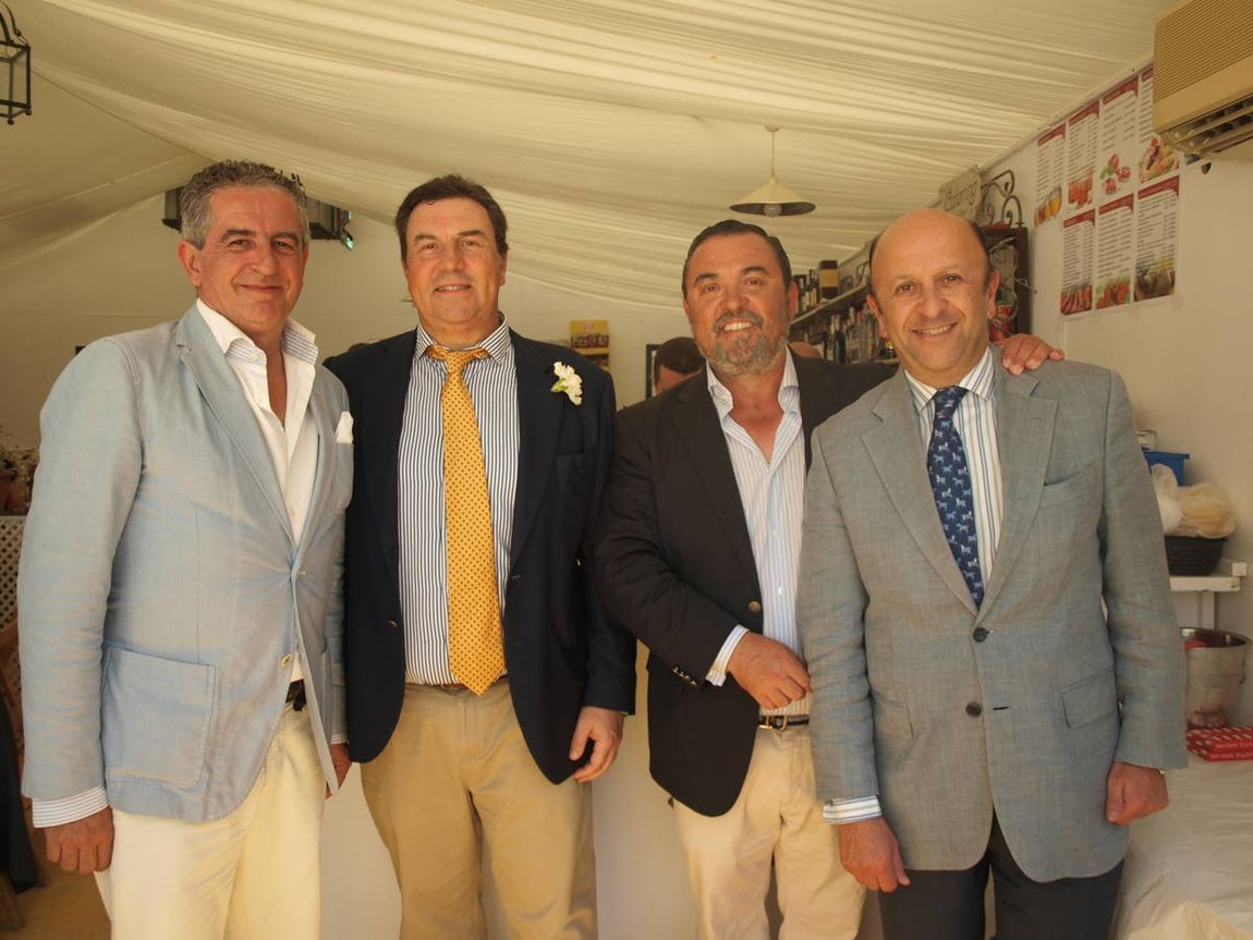 Agustín Sánchez, Dr Dionisio Romero, Rafael Romero y Javier Gonzalez -Mata.