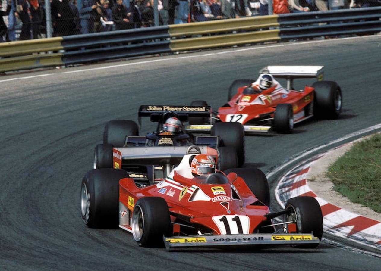 Niki Lauda, en una carrera de 1977. 