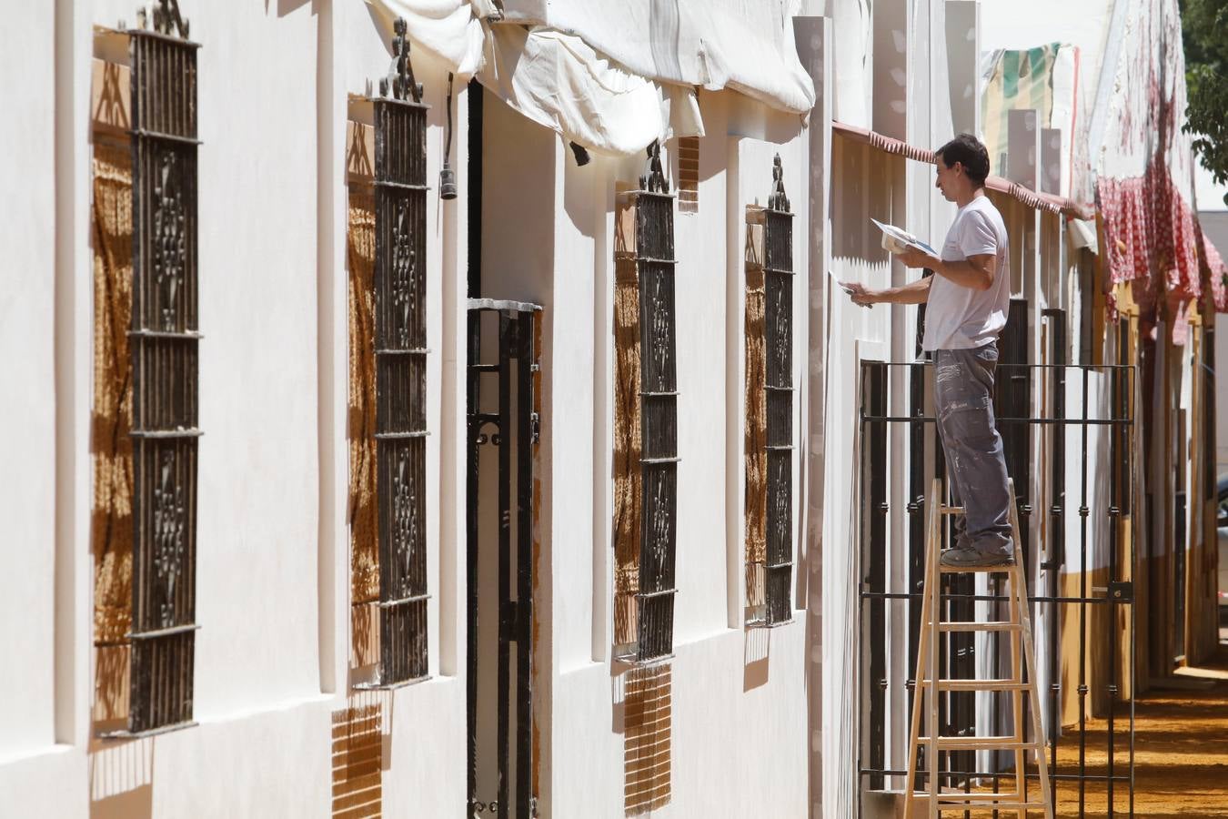 Los preparativos de la Feria de Córdoba, en imágenes