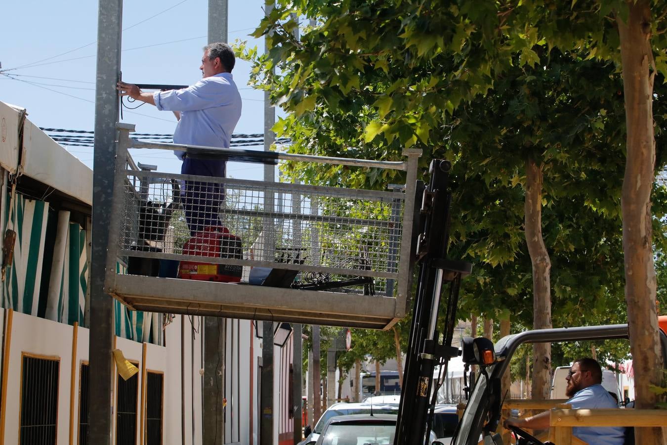 Los preparativos de la Feria de Córdoba, en imágenes