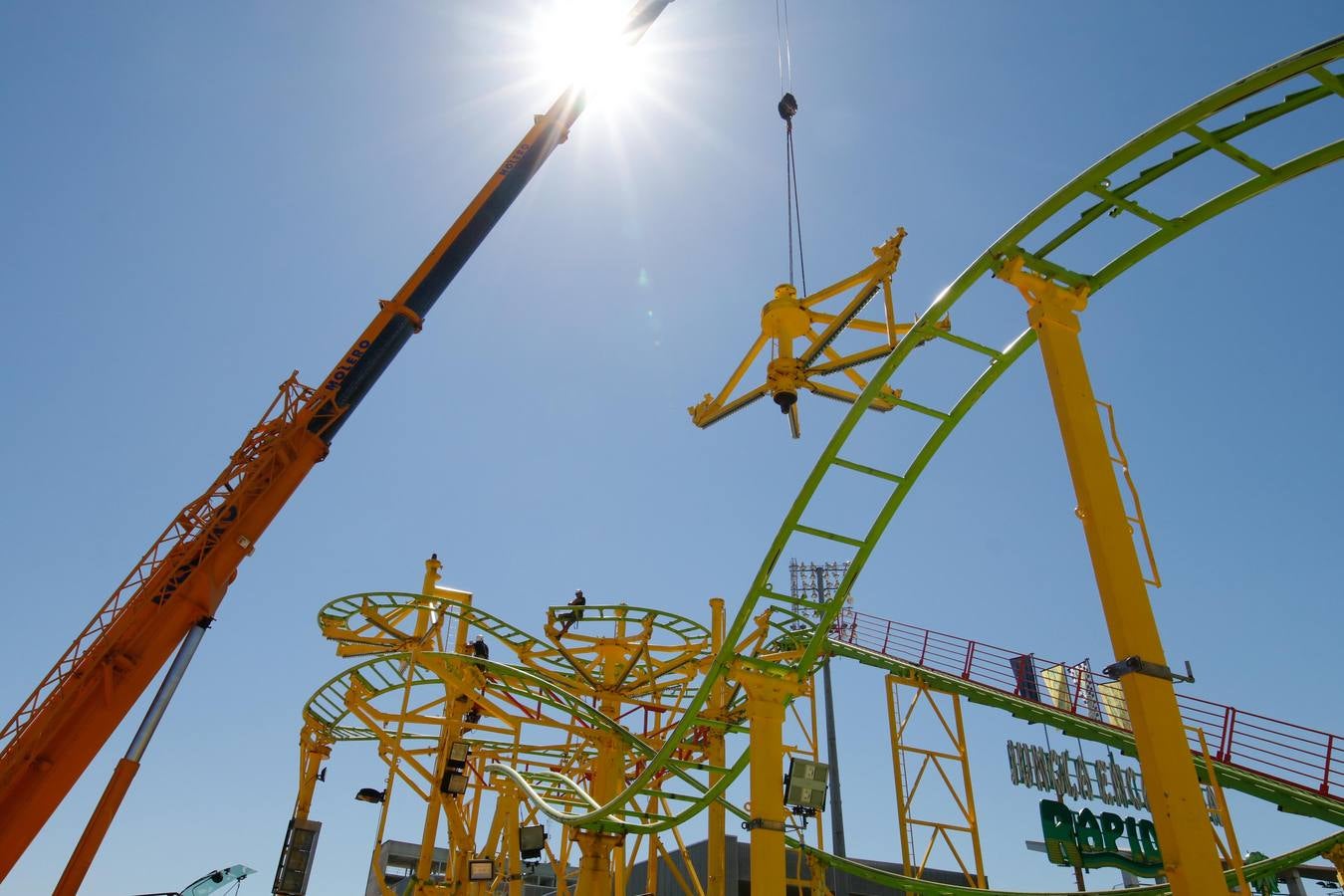 Los preparativos de la Feria de Córdoba, en imágenes