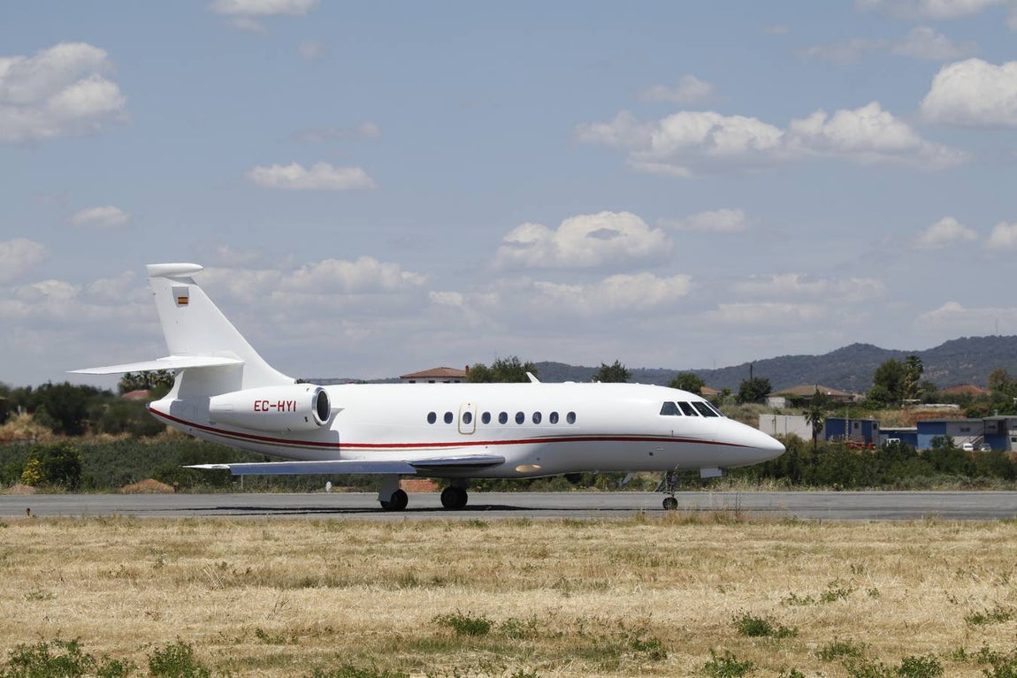 El paso por Córdoba en Falcon de Pedro Sánchez, en imágenes