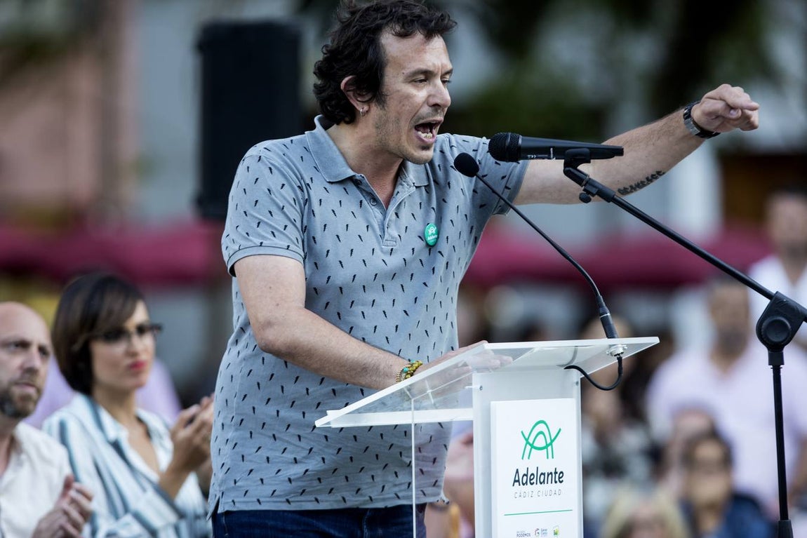 FOTOS: Mitin de Kichi en la plaza de Mina. Elecciones Municipales Cádiz 2019