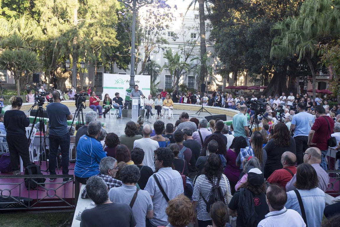 FOTOS: Mitin de Kichi en la plaza de Mina. Elecciones Municipales Cádiz 2019