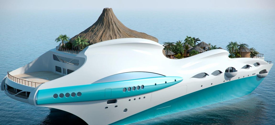 SWATCH. El barco, de 150 metros de eslora, está fabricado en aluminio y acero. Su cuerpo se construyó sobre una estructura SWATCH para darle estabilidad al navío