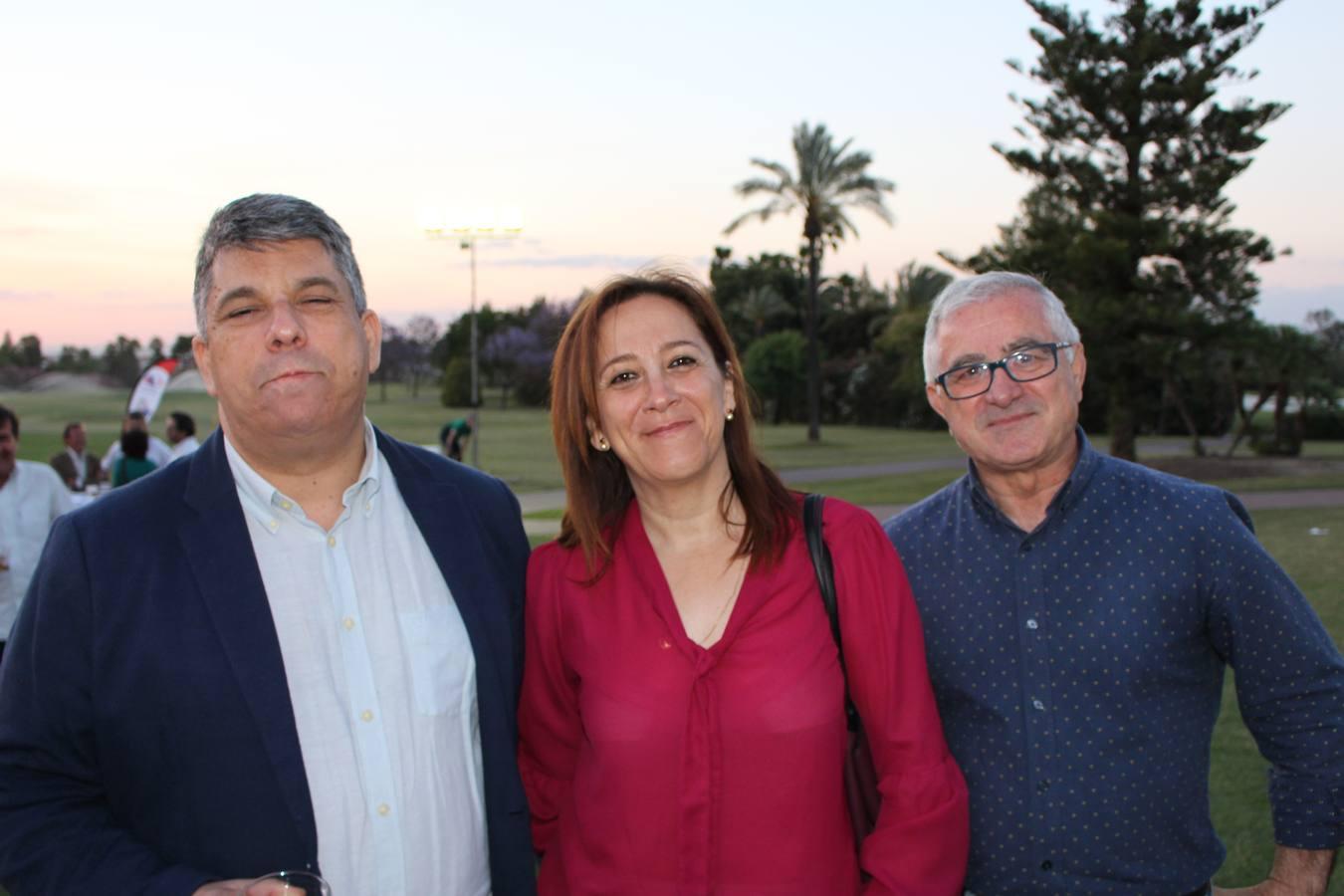 Manuel Naranjo, Loli Martín y Juan Linares