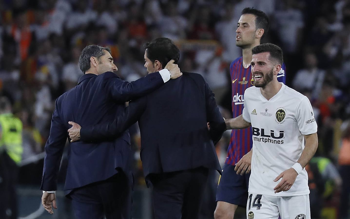 En imágenes, la final de la Copa entre el Barcelona y el Valencia