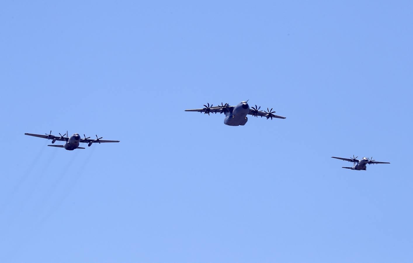 Ensayo aéreo para el Día de las Fuerzas Armadas