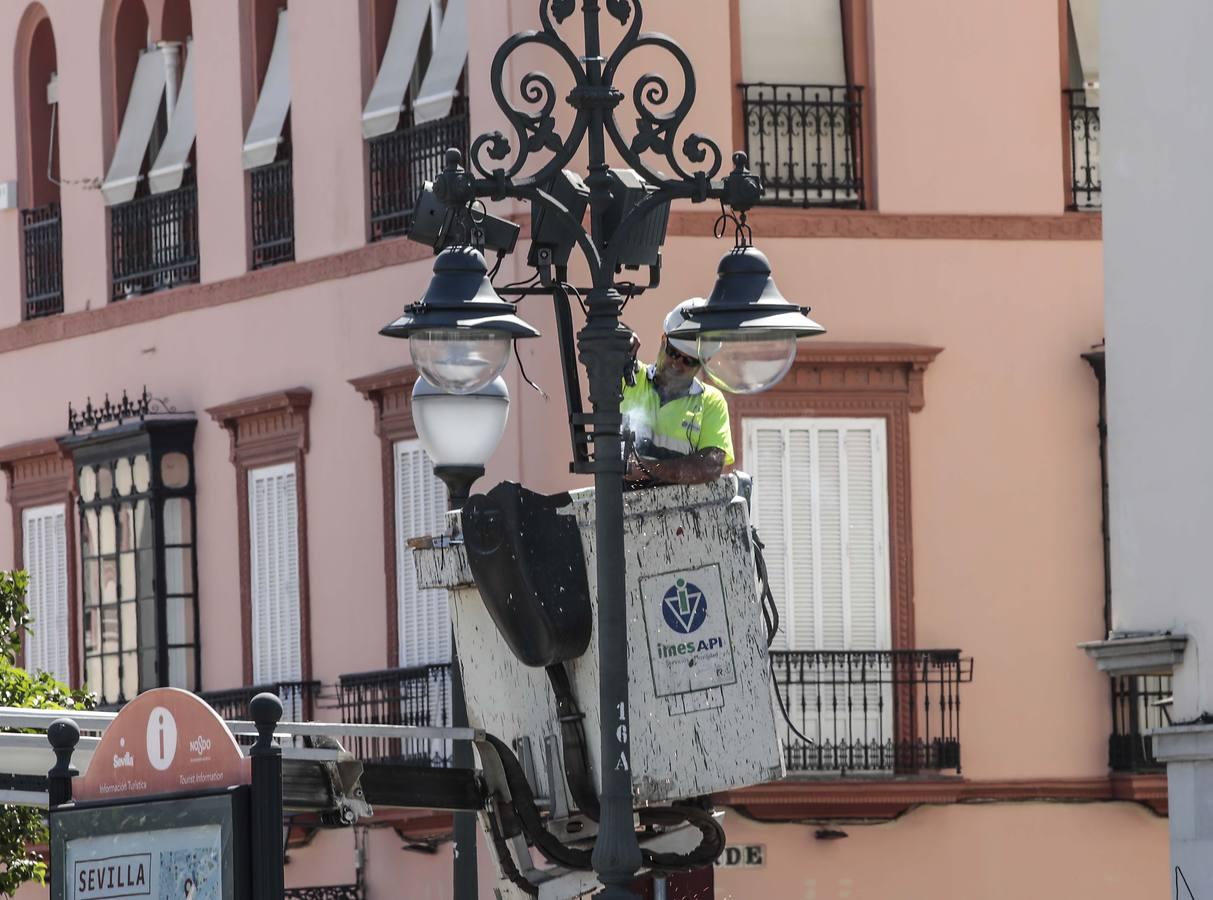 Sevilla se prepara para el desfile del Día de las Fuerzas Armadas 2019