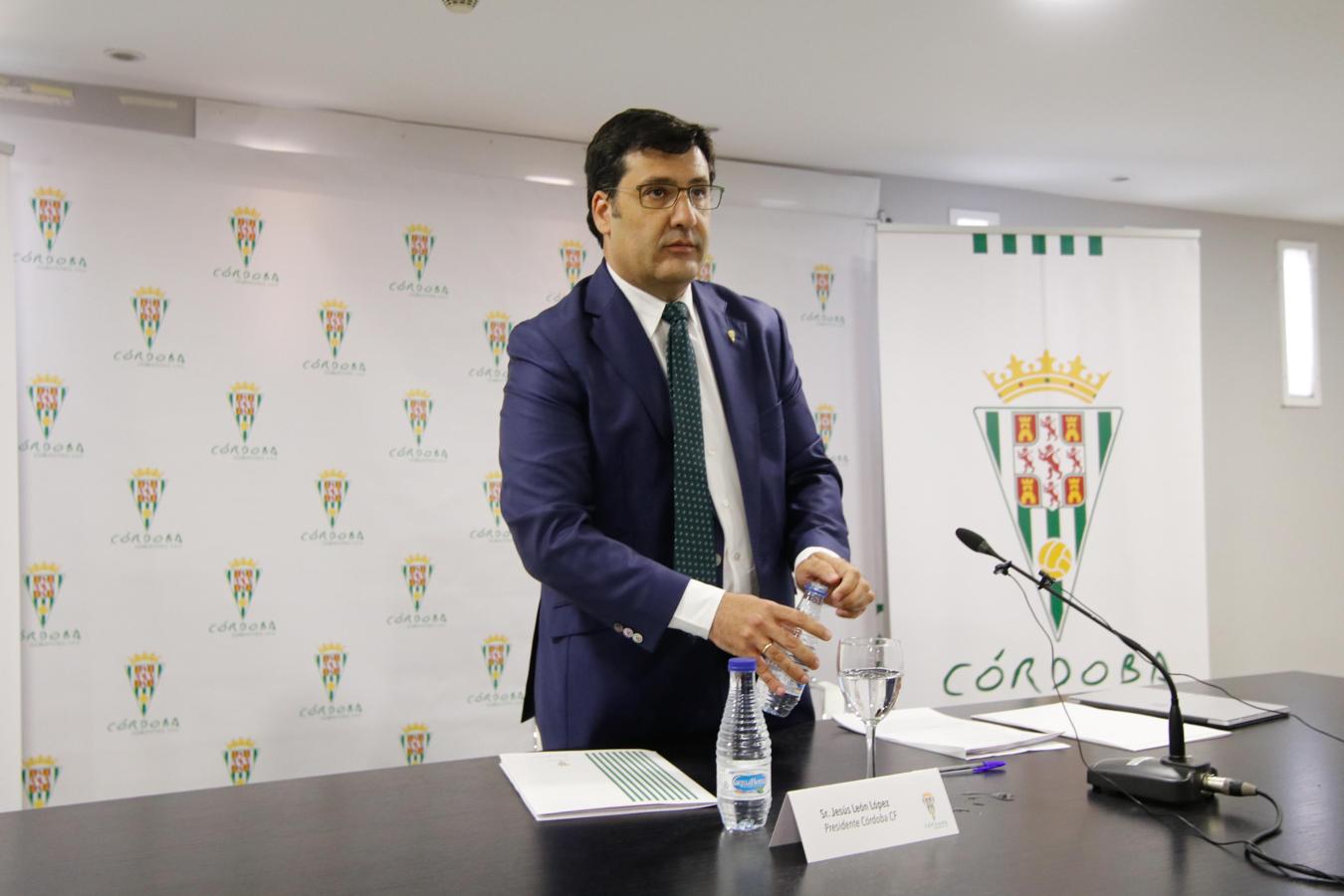 La intervención del presidente del Córdoba CF, en imágenes