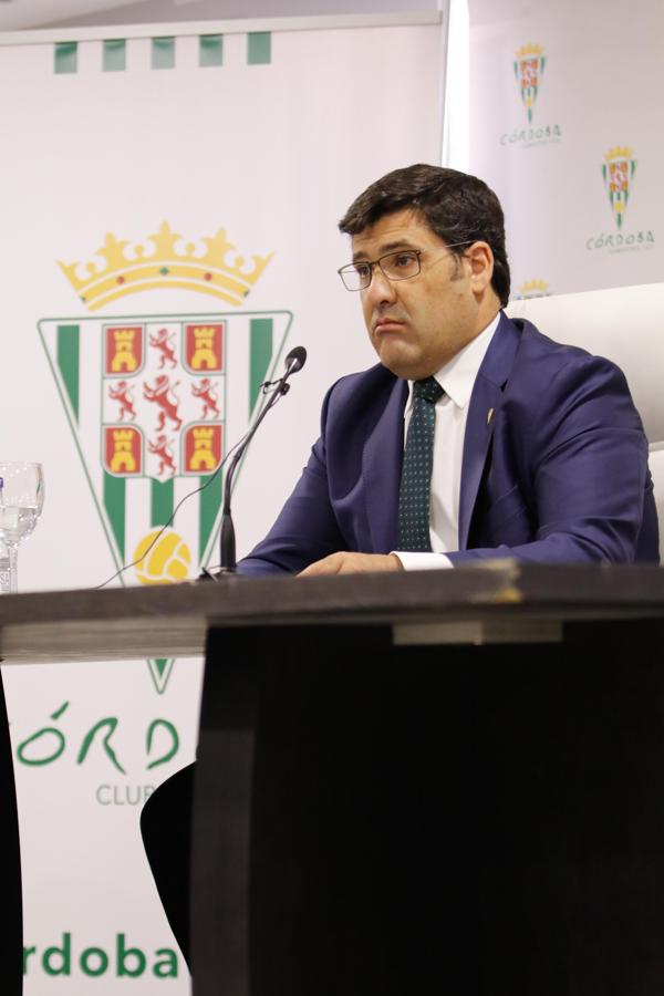 La intervención del presidente del Córdoba CF, en imágenes