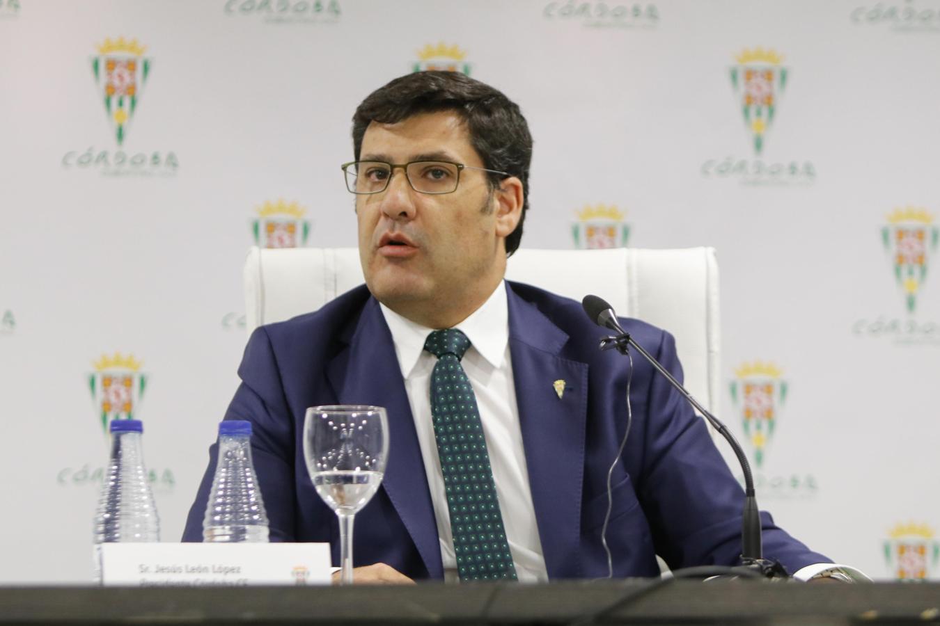 La intervención del presidente del Córdoba CF, en imágenes