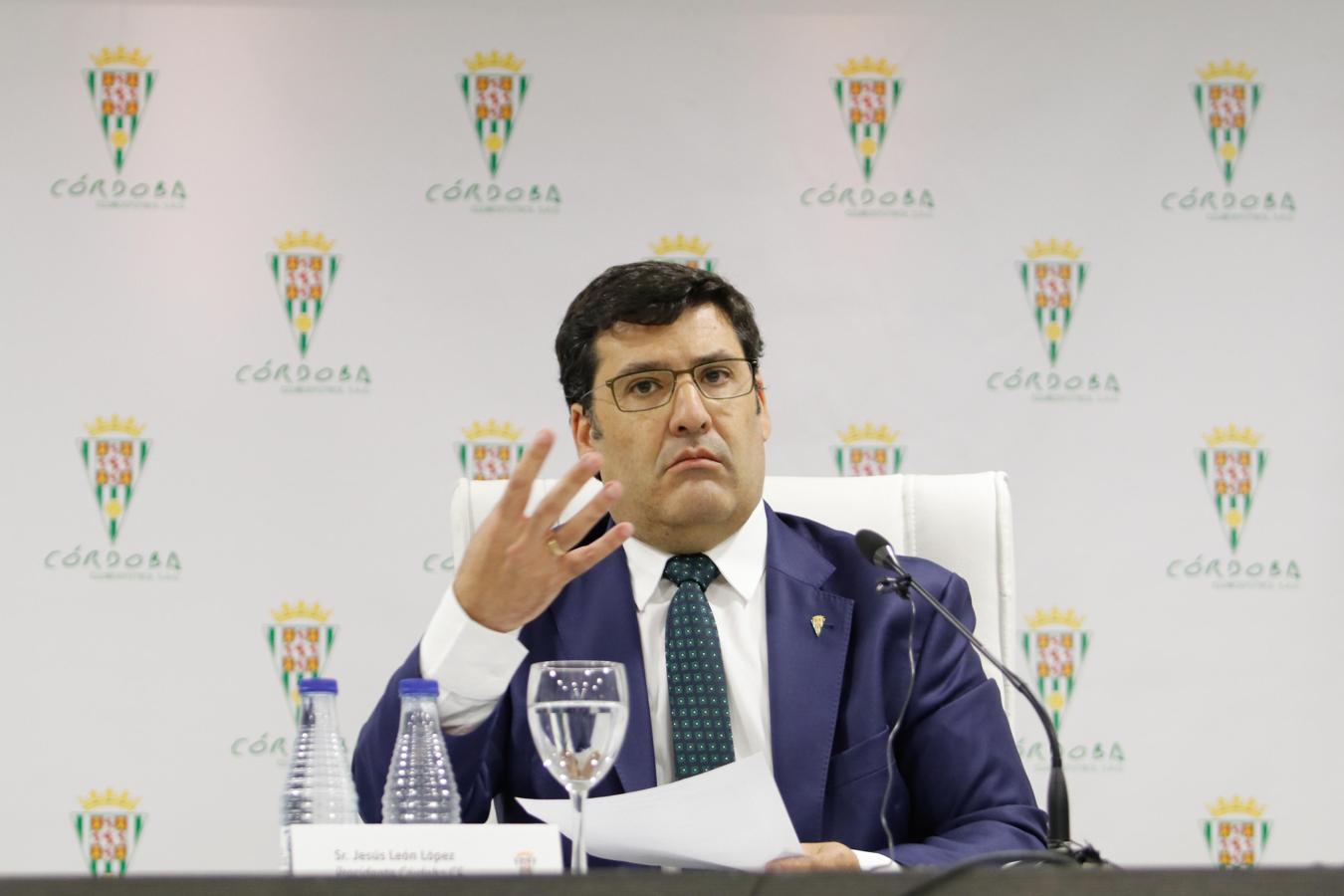 La intervención del presidente del Córdoba CF, en imágenes