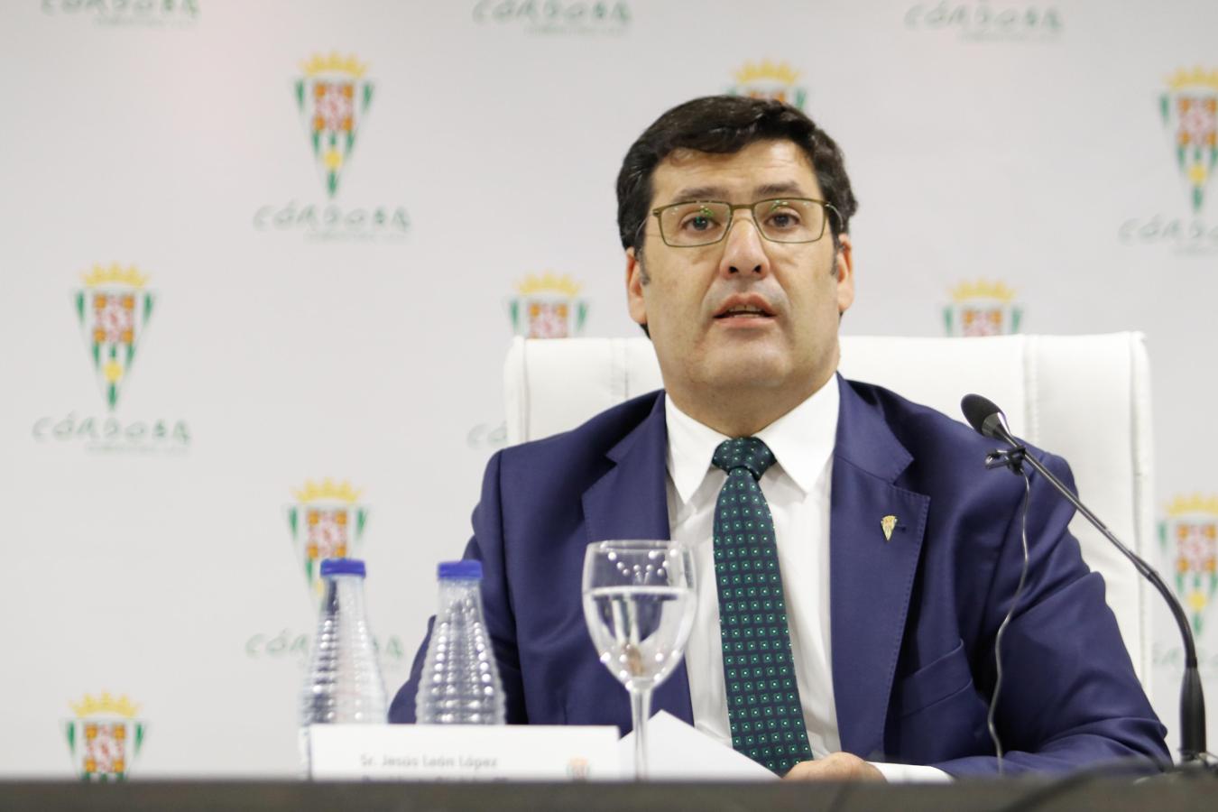 La intervención del presidente del Córdoba CF, en imágenes