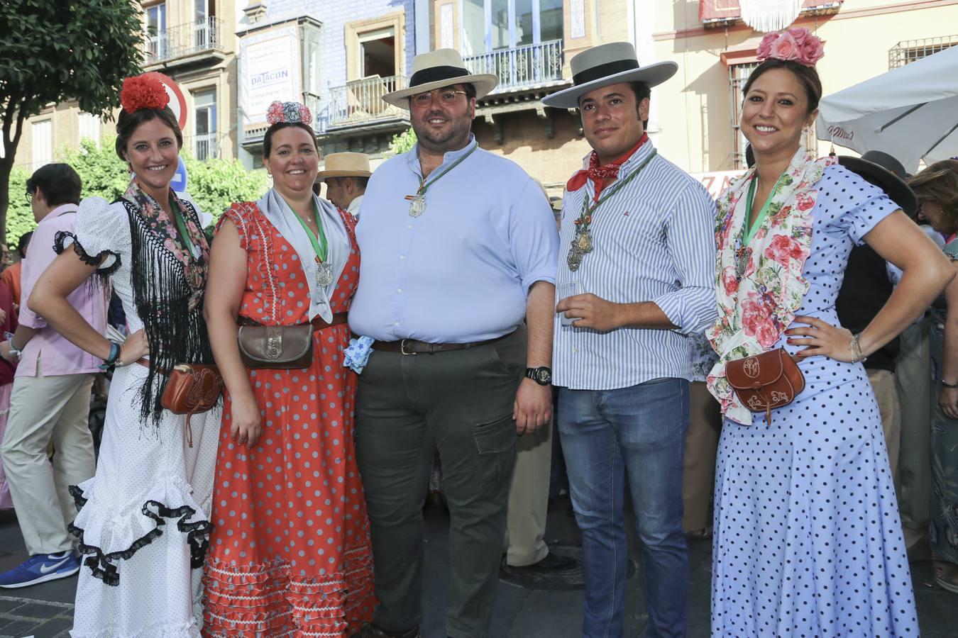 Rocío Herrero, Esperanza Molina, Manuel García, Fernando Morales y Carmen Morales