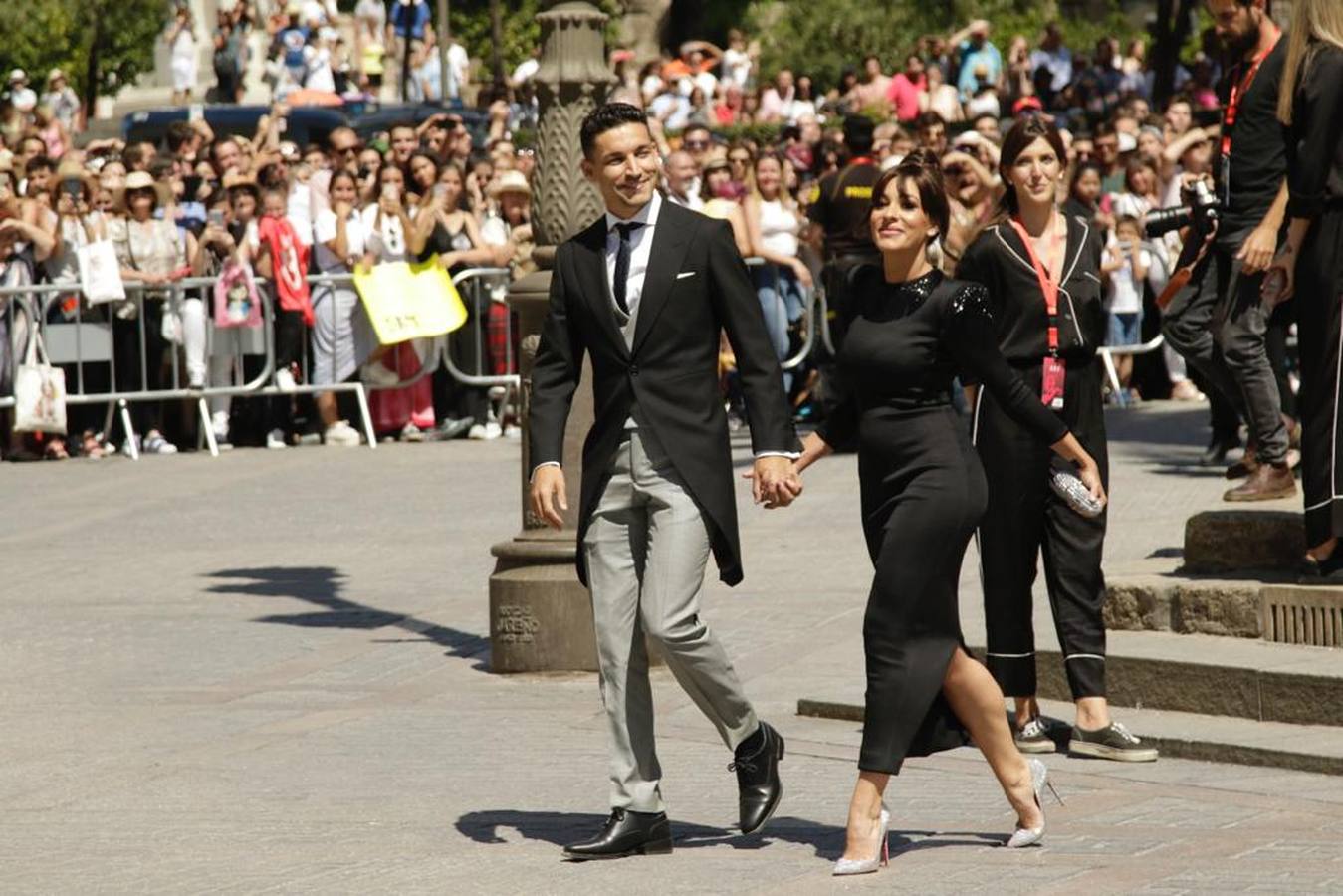 Las imágenes de la llegada de los invitados a la boda de Sergio Ramos y Pilar Rubio