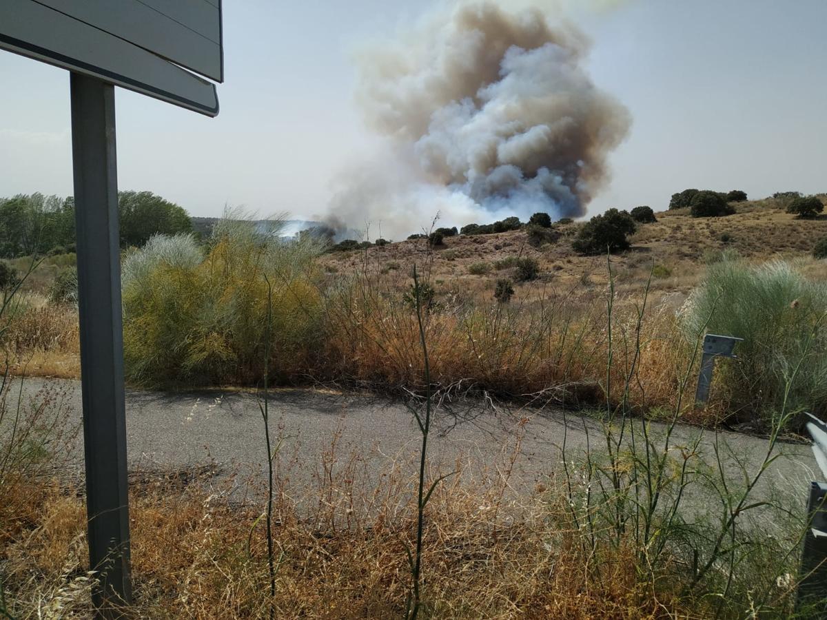 Las imágenes del incendio de la urbanización Montesión de Toledo