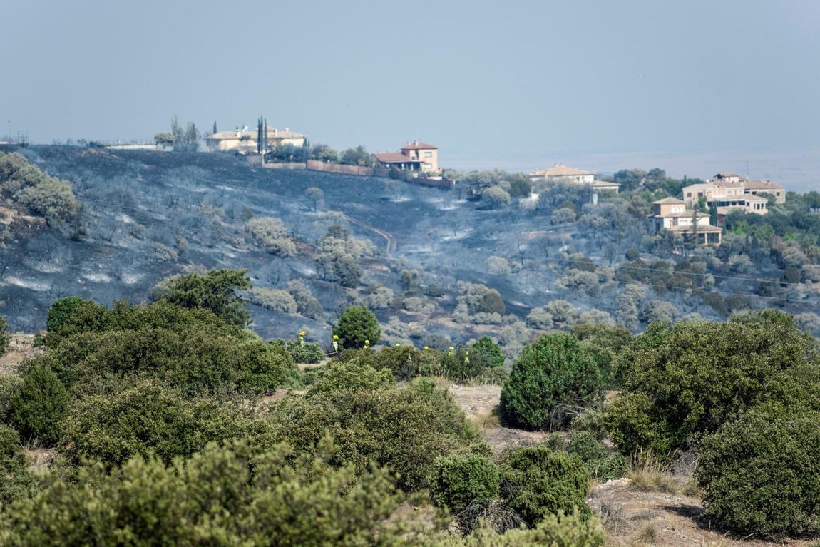 Los efectos del incendio de Montesión,en imágenes