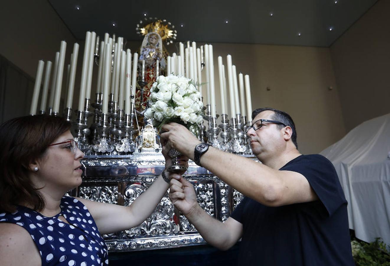 En imágenes, los preparativos de la procesión por el Año Jubilar del Sagrado Corazón