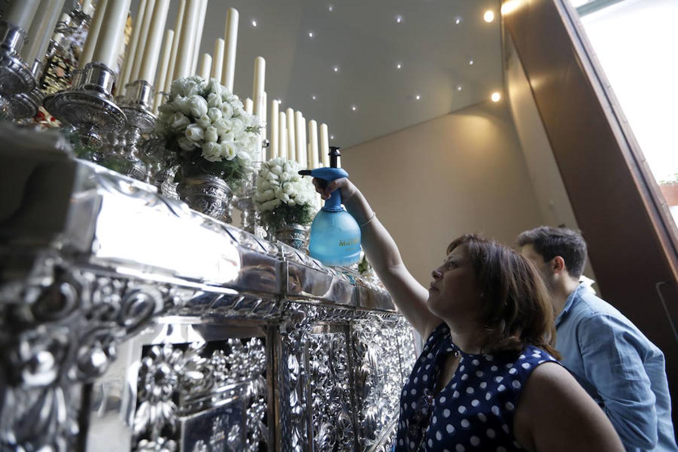 En imágenes, los preparativos de la procesión por el Año Jubilar del Sagrado Corazón