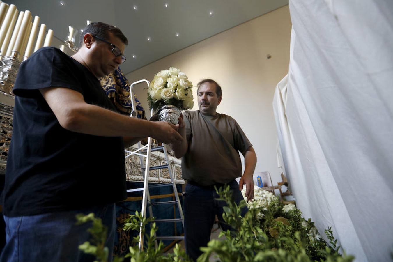 En imágenes, los preparativos de la procesión por el Año Jubilar del Sagrado Corazón