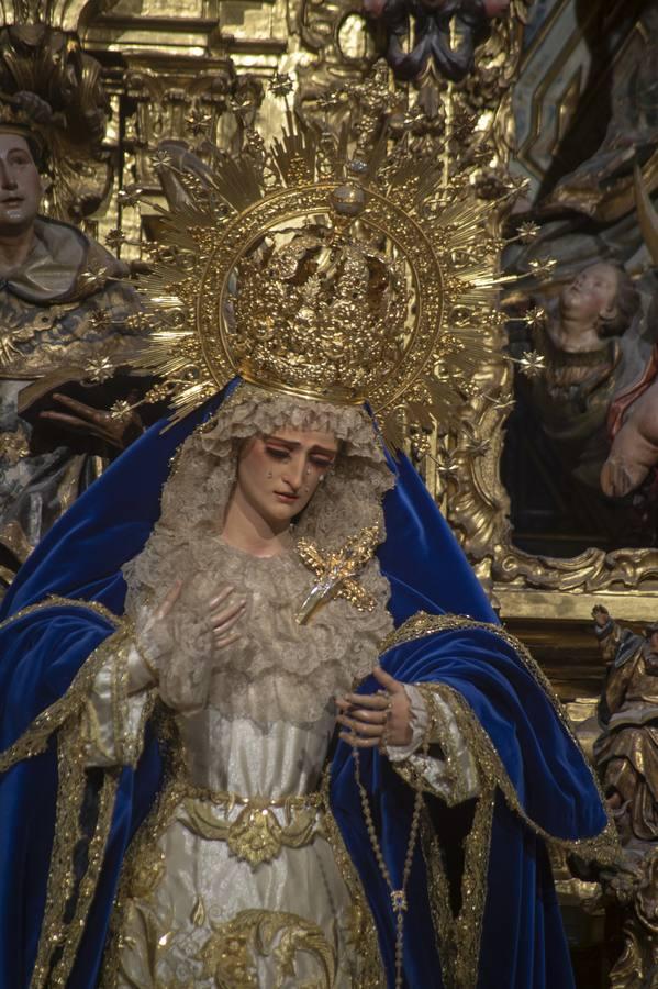 La Virgen de las Lágrimas de la Exaltación en la capilla sacramental de Santa Catalina