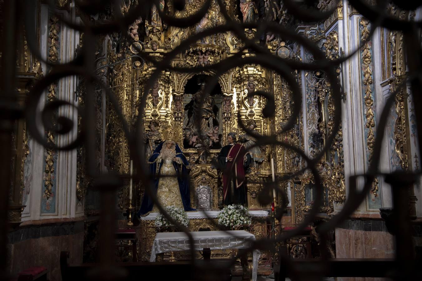 La Virgen de las Lágrimas de la Exaltación en la capilla sacramental de Santa Catalina