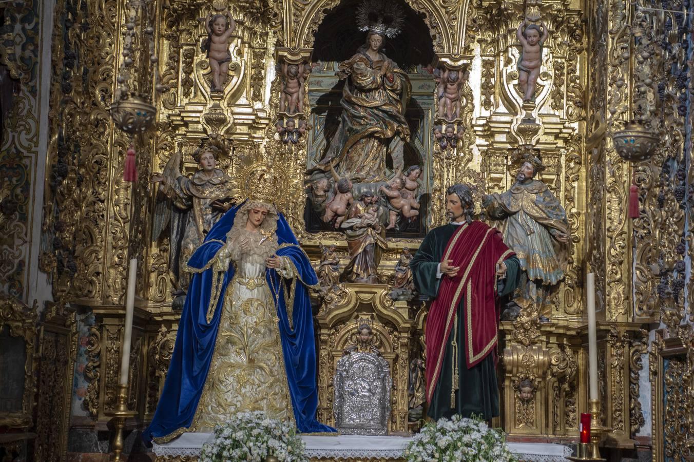 La Virgen de las Lágrimas de la Exaltación en la capilla sacramental de Santa Catalina