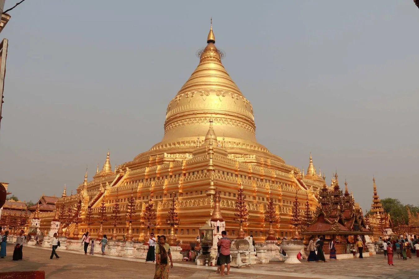 El templo sagrado de Bagan en Birmania. 