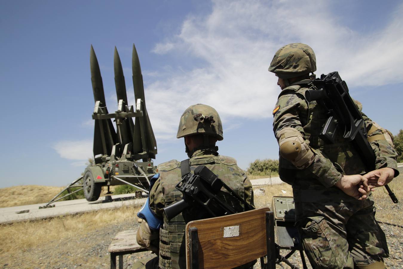 Un día con el Regimiento de Artillería Antiaérea de la base de El Copero