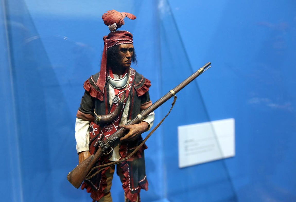 La exposición «La batalla por la independencia: la contribución del Ejército Español al nacimiento de los Estados Unidos», en imágenes