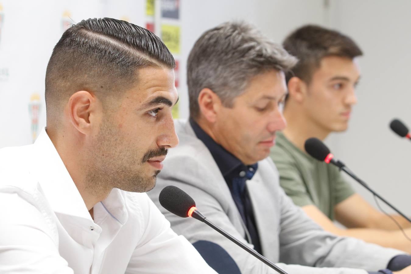 La presentación de Víctor Ruiz y Edu Frías en el Córdoba CF, en imágenes