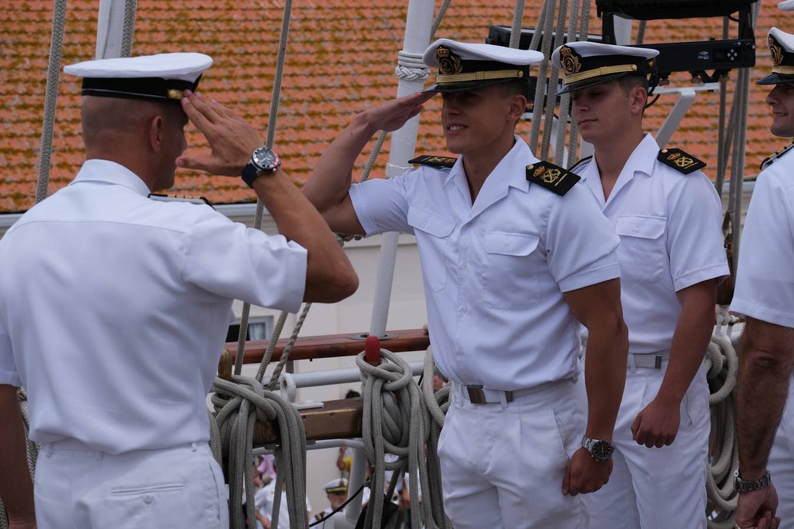FOTOS: El Juan Sebastián de Elcano arriba en Marín en el 91 crucero de instrucción