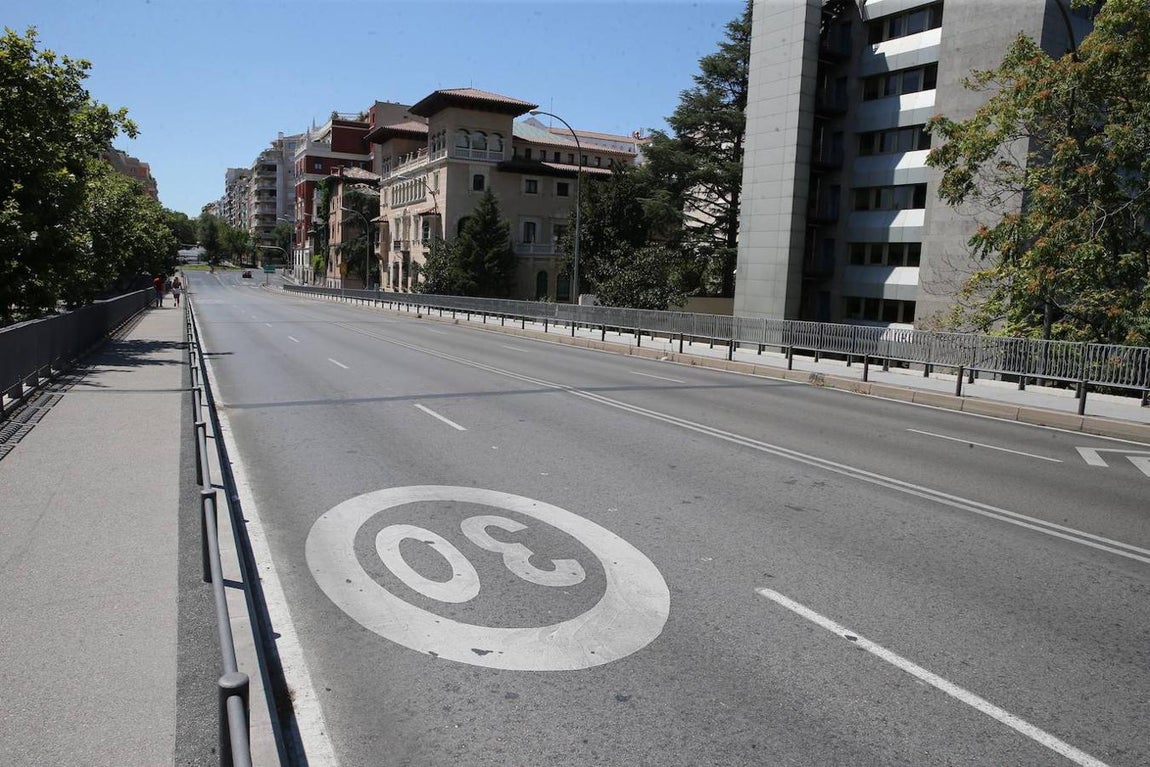 Madrid, vacío en agosto y sin coches en las avenidas