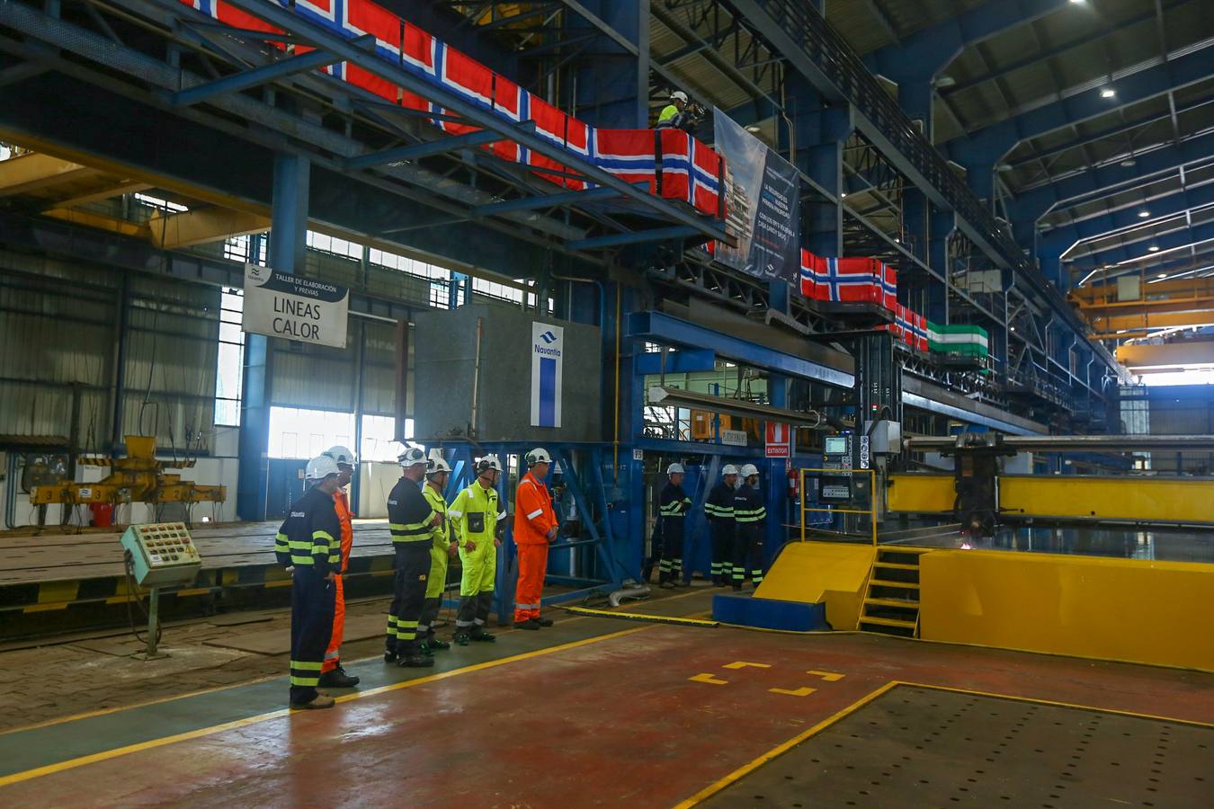 FOTOS: Corte de chapa en Navantia para Equinor Energy