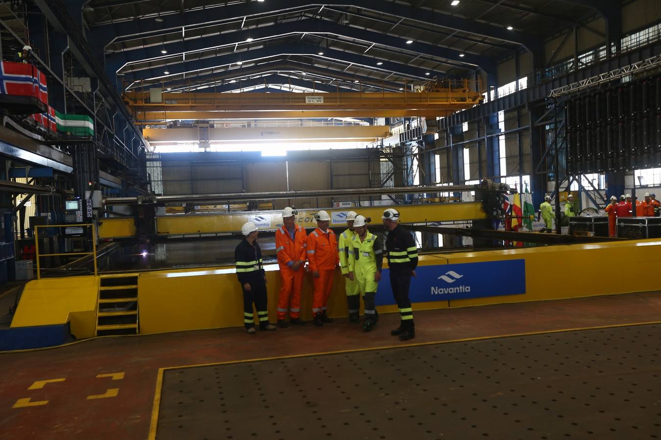 FOTOS: Corte de chapa en Navantia para Equinor Energy